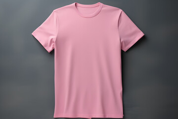 Wall Mural - Mock up Red t shirt front and back view, Ready for your mock up design transparent template
