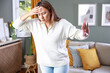 © dragonstock - Young woman suffering from vertigo or dizziness problem of brain or inner ear