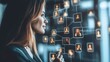 © Papisut - Digital transformation concept with a businessperson interacting with virtual graphs