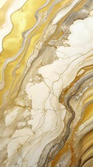 Poster - Colorful swirls and textured patterns morph seamlessly, evoking the beauty of marble and gold