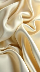 Poster - Experience the beauty of silk fabric as it flows gracefully in an abstract animation. The soft light highlights the delicate textures and intricate movements, creating a mesmerizing visual dance
