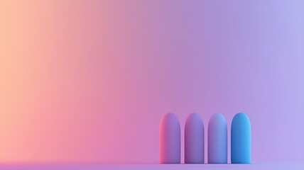 Poster - Futuristic Abstract Shapes Representing Innovation and Technology Concepts