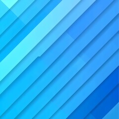 Poster - An abstract pattern featuring dynamic blue gradients and layered stripes, creating a sense of movement and depth, ideal for a modern design aesthetic.