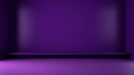 Poster - Empty Dark Purple Wall Background for 3D Rendering, Ideal for Digital Designs, Presentations, and Creative Projects with Unique Visual Appeal