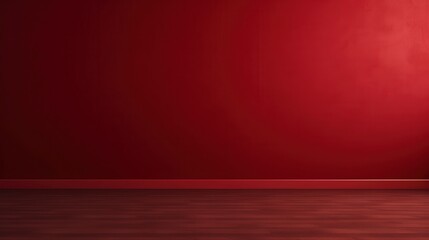 Poster - Empty Dark Red Wall Background for 3D Rendering, Ideal for Design Projects and Creative Visual Presentations