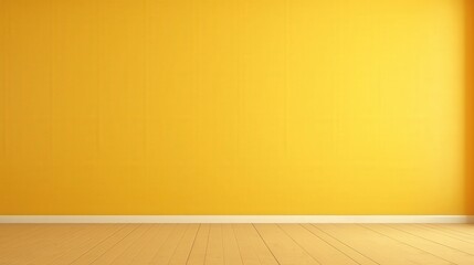 Poster - empty dark yellow wall background for 3d rendering and design projects with smooth texture and clean