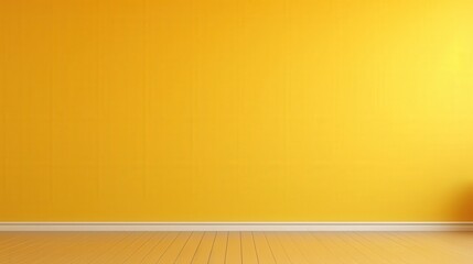 Poster - Bright and Empty Dark Yellow Wall Background Ideal for Minimalist Designs and Modern Interior Spaces, Perfect for Various Creative Projects