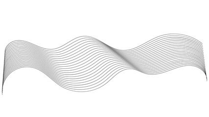 Poster - Dynamic gradient colorful flowing wave design element. Abstract wavy lines gradient vector line blend element. Wave element with colorful gradient lines blend effect. 