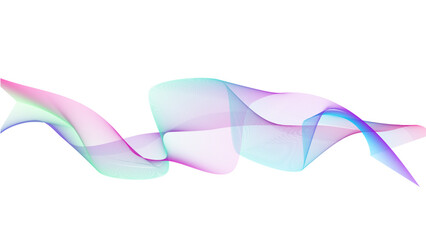Poster - Dynamic gradient colorful flowing wave design element. Abstract wavy lines gradient vector line blend element. Wave element with colorful gradient lines blend effect. 