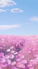 Canvas Print - Flower field outdoors blossom nature.