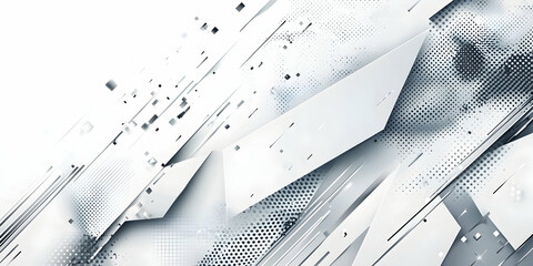 Poster - Abstract white background with diagonal lines for copy space