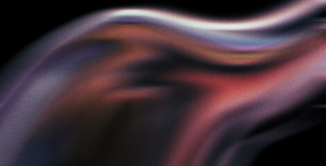 Vibrant rainbow, orange blue teal white psychedelic grainy gradient color flow wave on black background, music cover dance party poster design. Retro Colors from the 1970s 1980s, 70s, 80s, 90s style