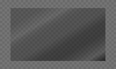 Wall Mural - vector mirror reflection graphic for a 16:9 rectangular window (glass, plastic, or acrylic). feature
