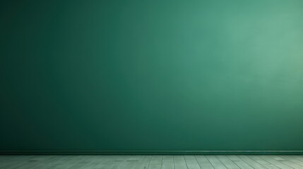 Poster - Empty Green Wall Background in Minimalist Style, Perfect for Photography, Interior Design, or Artwork Displaying Natural Elegance and Calmness