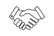 © Top - Handshake icon, Business agreement handshake vector