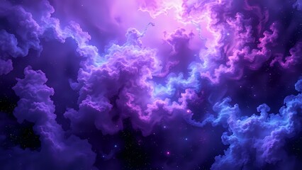 Wall Mural - cosmic dreamscape: vibrant galaxy nebula wallpaper