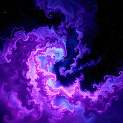 Wall Mural - Cosmic Nebula Odyssey - Vibrant Galaxy Landscape