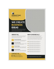 Wall Mural - corporate flyer design and annual report marketing flayer design, magazine, flyer brochure, cover la