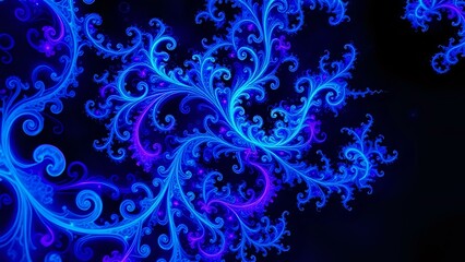 Wall Mural - cosmic dreamscape: vibrant night sky with fractal tree silhouette