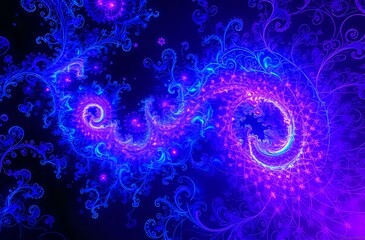 Wall Mural - galactic odyssey: a cosmic dance of stars and nebulae