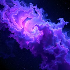 Wall Mural - galactic swirl: mesmerizing purple cosmic wallpaper