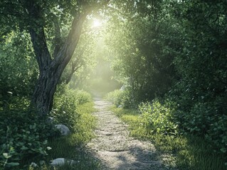 Wall Mural - Forest Dirt Path