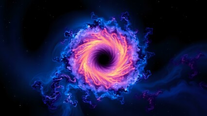 Cosmic Swirl: Vibrant Galactic Structure in Deep Space