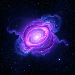 Wall Mural - cosmic galaxy odyssey - vibrant nebula universe