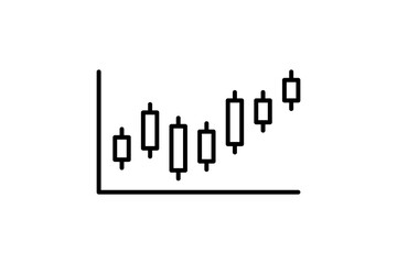 Poster - chart icon. Icon related to graph and seo . suitable for web site, app, user interfaces, printable etc. line icon style. simple vector design editable