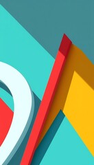 Poster - Abstract Colorful Shapes Geometric Design Background