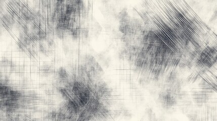 Poster - Abstract grayscale texture with soft clouds and linear patterns, showcasing a blend of light and dark tones for artistic and design purposes.