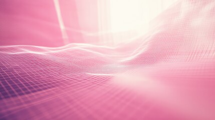 Poster - Textured Waves in Soft Pink Hues with Light Reflections Creating a Dreamy Abstract Background for Creative Projects and Design Applications