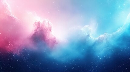 Wall Mural - Pink and Blue Nebula