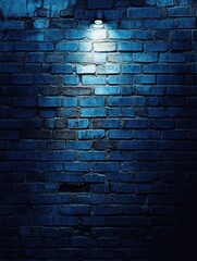 Sticker - Lighted blue brick wall