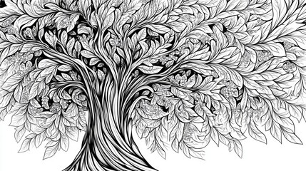 Canvas Print - Tree DRAWING