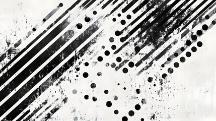 Poster - Dramatic black and white abstract grunge background with dynamic brush strokes paint splatter and chaotic design elements  Suitable for contemporary modern or urban style decor packaging