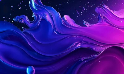 Wall Mural - an abstract purple surface or texture moving in random patterns on different ends, stunning artwork