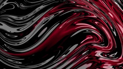 Poster - Abstract swirling pattern with red and black fluid shapes, artistic design concept