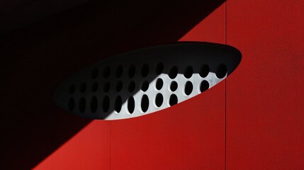 Poster - Geometric patterns in architecture urban environment visual art modern design close-up view innovative concepts