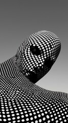 Poster - intricate interstellar patterns abstract art installation modern gallery minimalist environment clos
