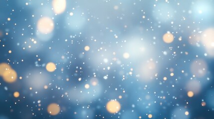 Wall Mural - snowy background with flakes