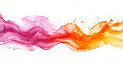 Wall Mural - Colorful smoke wave abstract background design