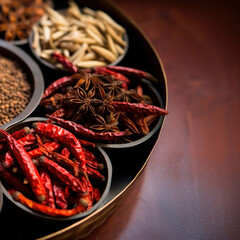 Poster - Chinese spice food ingredient container.