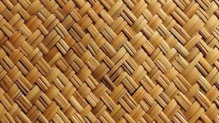 Poster - Textured Background of Woven Reeds in a Natural Pattern for Decorative or Craft Use in Various Design Applications