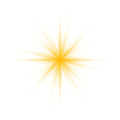 Wall Mural - transparent yellow sunlight special lens flash light effect. sun light with glare. golden flash png.