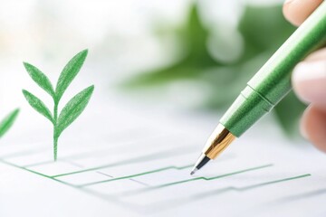 Poster - A cheerful 2D illustration of a checklist being completed with a bright green pen, with simple details and a clean white background