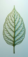 Wall Mural - The leaf is a vital part of a plant, responsible for photosynthesis and oxygen production