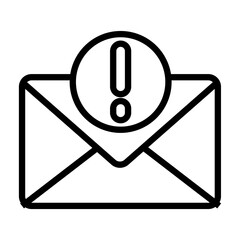 Poster - email alert vector icon