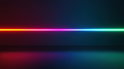 Poster - A vibrant, colorful light streaks across a dark background, creating a striking visual contrast.