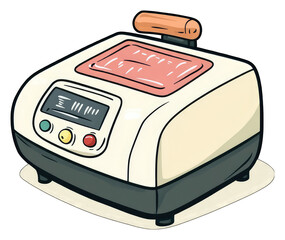 Poster - Retro Style Electronic Kitchen Appliance Device